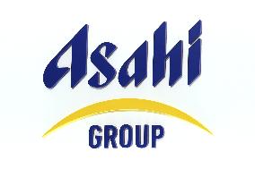 Asahi Group Holdings signboard and logo.
